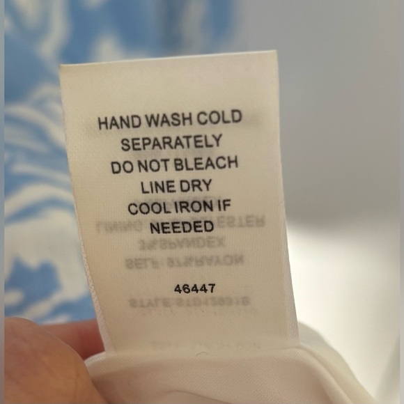 Sugarlips Allegra Floral Blue and White Midi Dress like Reformation - Picture 16 of 16